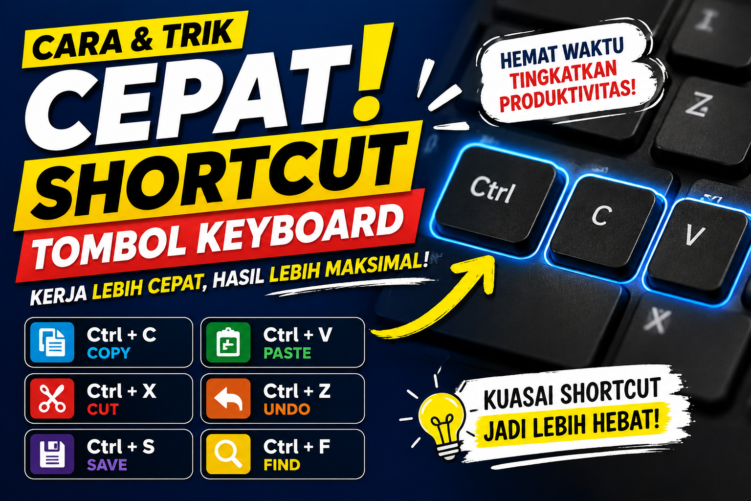 Cara Cepat Menggunakan Shortcut Keyboard untuk Menghemat Waktu